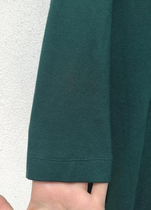 Массивное тёплое тёмно зелёное миди платье marks & spencer6 фото