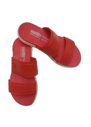 Шльопанці силікон червоний 004 р.37 тм yaprak shoes  7копійок
