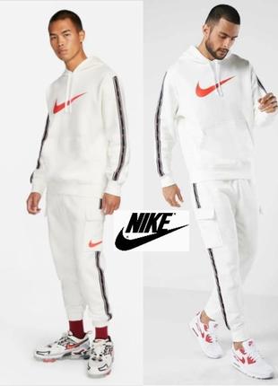 Теплый спортивный костюм nike двунить на флисе, костюм nike с лампасами 9-13 лет5 фото