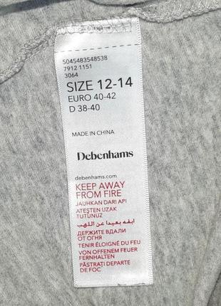 🤩1+1=3 базова жіноча сіра футболка debenhams, розмір l - xl6 фото