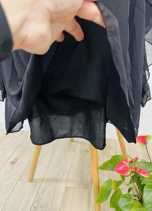 Блузка блуза черная р 52 бренд "shein"6 фото
