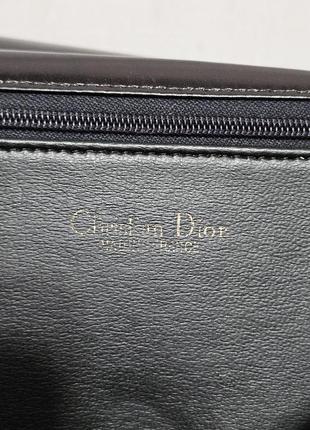 Кожаный клатч christian dior, оригинал5 фото