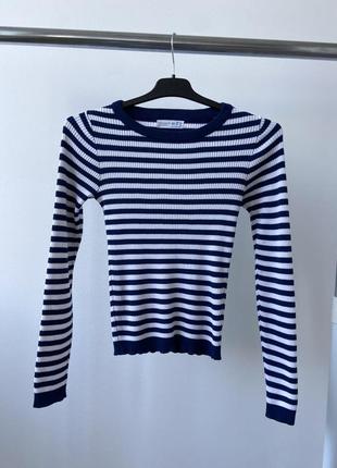 Кофтинка лонгслів светрик у рубчик у смужку8 фото