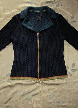 Eva &amp; claudi дизайнерская шерстяная кофта джемпер на молнии