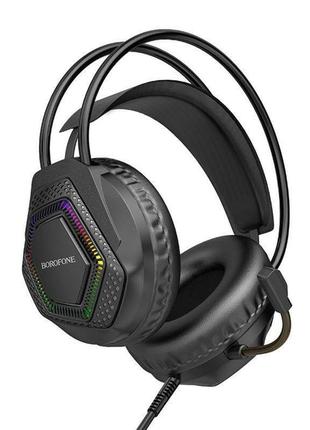 Навушники borofone bo105 thunder gaming headphones black