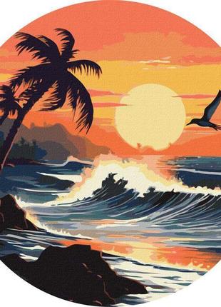 Картина за номерами "веліколепна стихія" ©art_selena_ua kho-r1001 діаметр 39 см ідейка