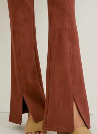 Замшевые стильные брюки c&a этикетка2 фото