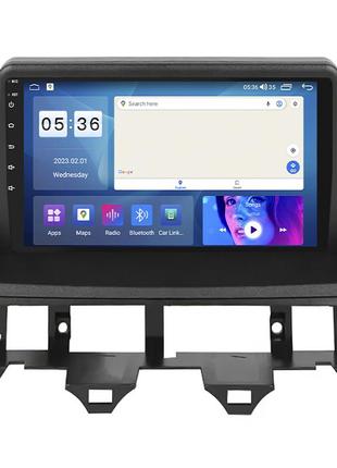 Штатна магнітола 9" lesko для mazda 6 i (gg) 2002-2005 4/64gb carplay 4g wi-fi gps prime охолодження 8 отрути 2 шт.
