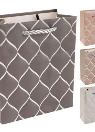 Пакет подарунковий 31*40*12см l оrnaments r32872-l тм stenson