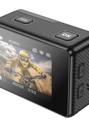 Екшен камера hoco dv101 dual color screen sports camera black