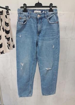 Стильні джинси мом для дівчинки zara 11-12 років3 фото