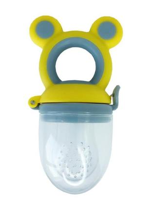 Ниблер для прикорма младенцев "микки" mgz-0009(yellow-grey) желто-серый