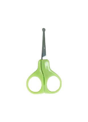 Ножиці манікюрні безпечні mgz-0715 (green) зелений