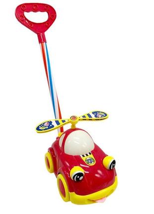 Іграшка-каталочка "спорт-кар" 373-1 (red) на паличці, довжина ручки 54 см
