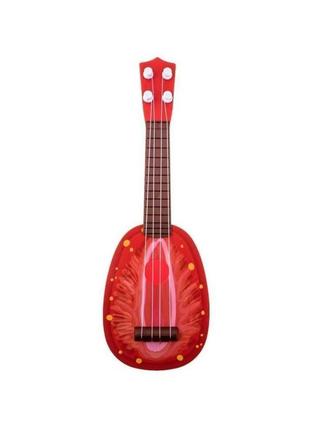 Гитара игрушечная fan wingda toys 819-20, 35 см клубника