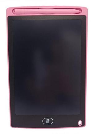 Дитячий ігровий планшет для малювання lcd екран "месники" zb-101 pink