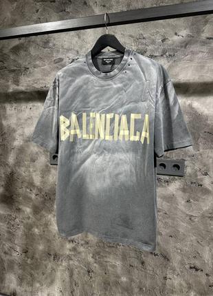 Топ❗️модель 2024 футболка в стиле balenciaga премиум качество 1:1 модель свободный оверсайз