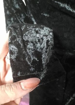 Платье макси на запах бархатная черная франция5 фото