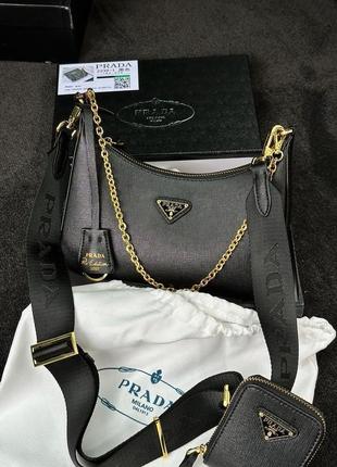 Сумка prada re-edition 2005 saffiano leather bag7 фото