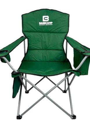 Кресло кемпинговое basecamp hunter olive, кресло легкое мягкое, кресло для отдыха на природе, рыбацкое кресло