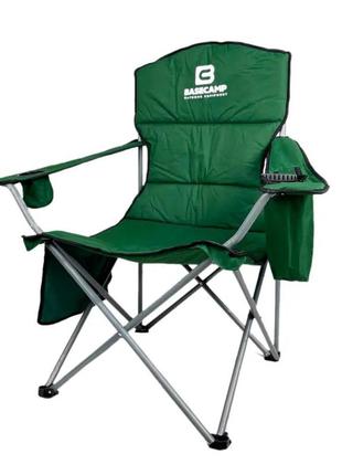 Кемпінгове крісло basecamp hunter olive, крісло легке м'яке, крісло для відпочинку на природі, рибальське крісло2 фото