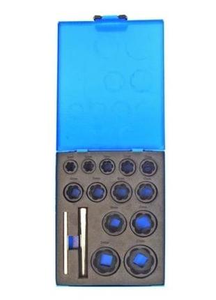 Набор головок для выкручивания поврежденных болтов и гаек falon tech ft1004