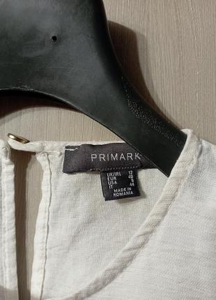 Блуза короткий рукав льон primark2 фото