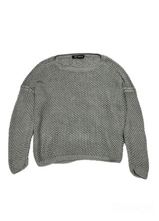 Iris von arnim transparent knitted oversized sweater льняной свитер прозрачной вязки ирис вон арним