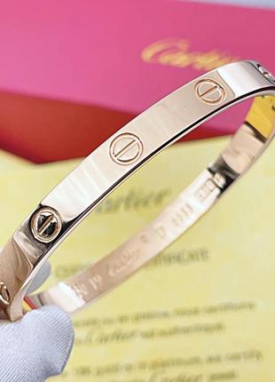 Браслет "cartier" червоне золото