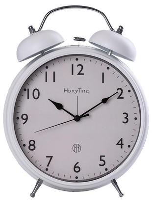 Годинник будильник на батарейці аа настільний годинник з будильником 20,5 см1 фото