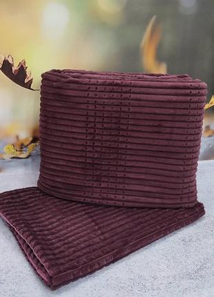 Покрывало плюшевое шарпей евро размер 220 на 240 merinos бордовое