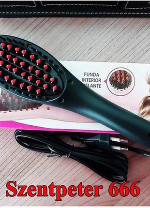 Расческа-выпрямитель mini 666 hair straghterner  | электрическая расческа-выпрямитель