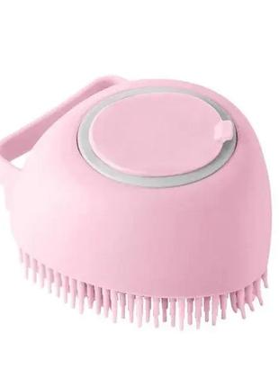 Щітка для купання собаки supretto, дозатор для шампуню для собак