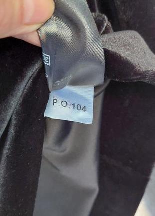Чёрное велюровое худи🔹кофта с капюшоном (размер 38)4 фото