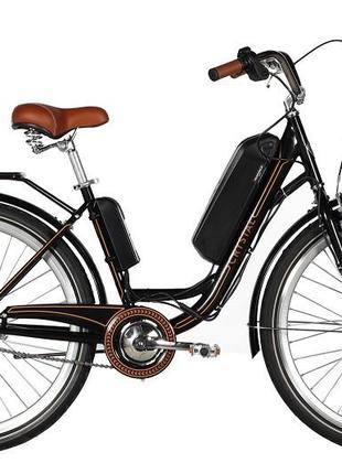 Електровелосипед st 26" dorozhnik ecrystal, рама 17" 36b 7.5 а/год 350 вт чорний (elb-d-26-195)
