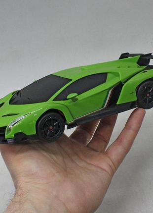 Машинка на радіокеруванні "lamborghini veneno" (зелена)2 фото