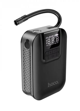 Портативний компресор для автомобіля насос hoco s53 breeze portable smart air pump 5000 mah