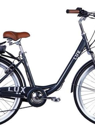 Электровелосипед st 26" dorozhnik elux рама 17" 36b 12.5а/ч 500вт темно-серый (elb-d-26-171)
