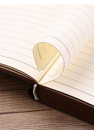 Мини-блокнот в винтажном стиле. коричневый