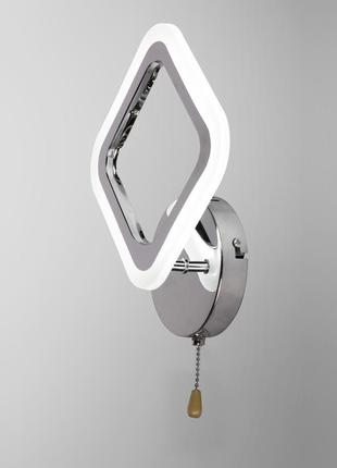 Світильник світлодіодний настінний, led бра sunlight хром 5331/1w