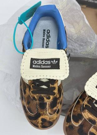 Нереальные женские кроссовки в стиле adidas samba nylon leopard4 фото