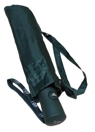 Зонт женский зеленый однотонный toprain 9 спиц 