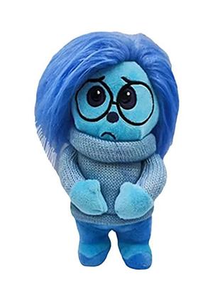 Печаль мягкая игрушка головоломка inside out мыслями наизнанку грусть 25 см