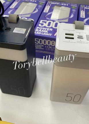 Power bank remax rpp 321 павер банк 50000 mah с фонариком мощный качественный