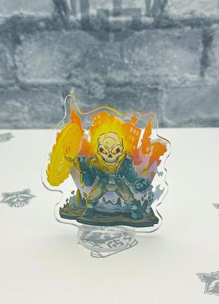 Акрилова колекційна фігурка чібі chibi примарний гонщик 10 cм