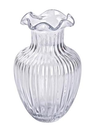 Скляна ваза, декоративна, 21,5 см shop2 фото