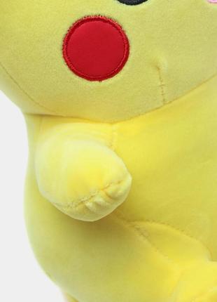 Мягкая плюшевая игрушка для детей покемон пикачу 30 см, желтая6 фото