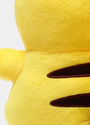 Мягкая плюшевая игрушка для детей покемон пикачу 30 см, желтая7 фото
