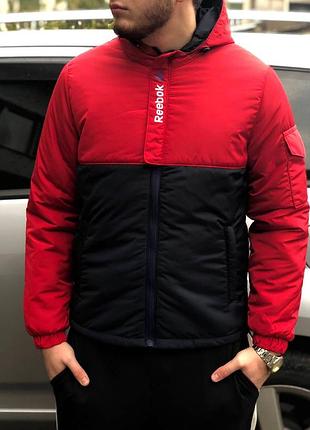 Куртка рібок осінь червоно-чорний xxl