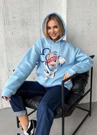 Худи с капюшоном на флисе 9